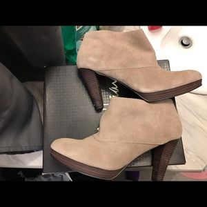 Cole Haan Darcy booties Greige suede 10.5 women’s